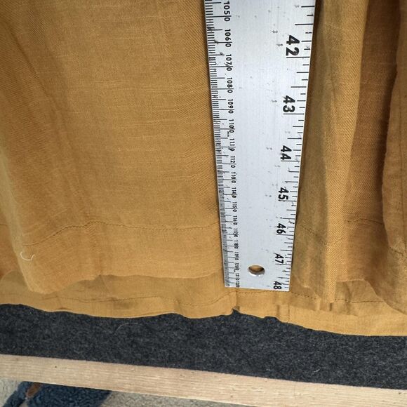 April Cornell My Dear Austin Dress Women's XL Gold Cotton Boho Prairie Maxi - Picture 8 of 10